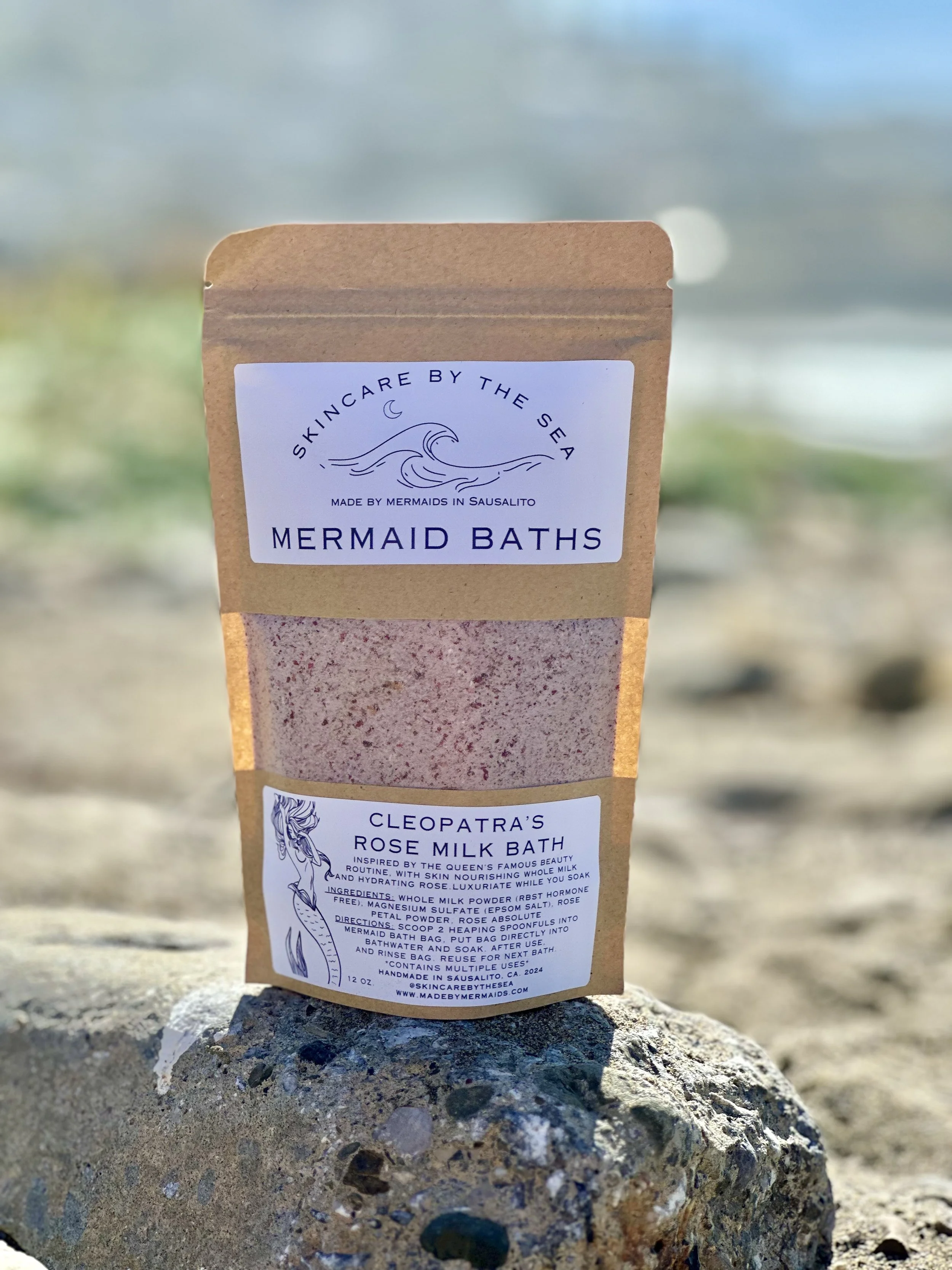 Mermaid Bath: Cleopatra's Rose Goat Milk Bath