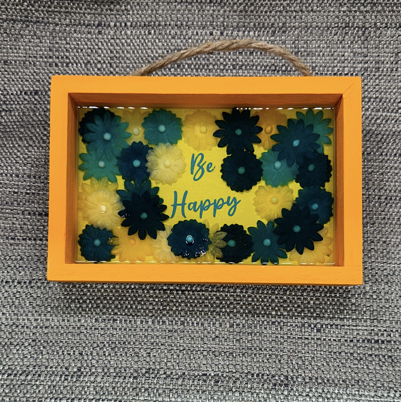 "Be Happy" Shadow Box