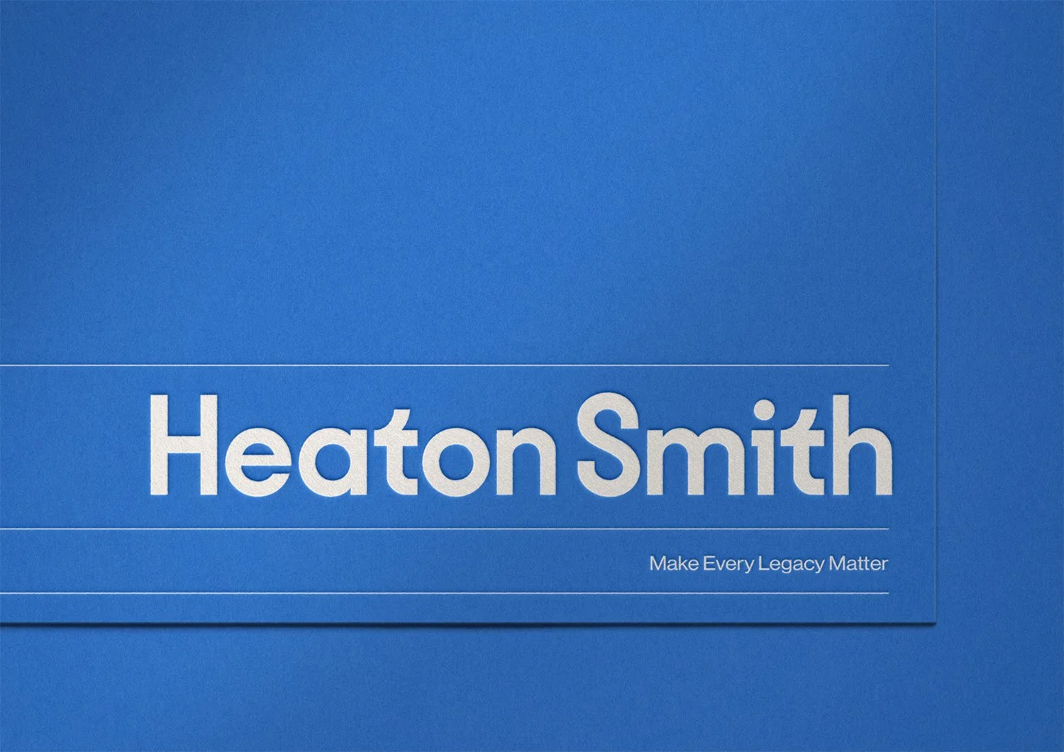 Heaton Smith wordmark with the tagline “Make Every Legacy Matter.”