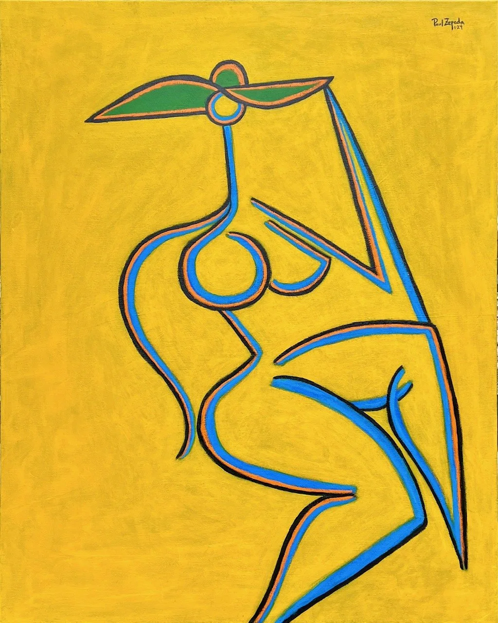 Woman-with-green-hat-painting-artist-paul-zepeda.jpg