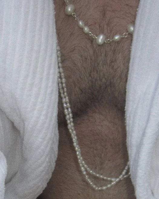 bellisgirl X miguel collab, pearl necklaces