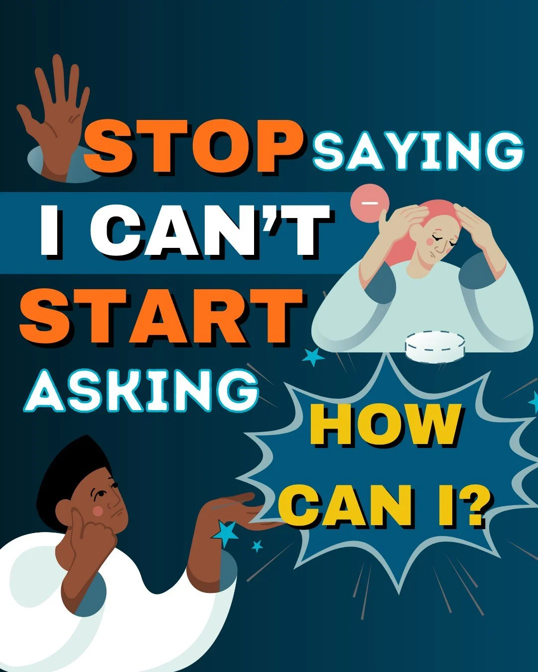 The shift from &ldquo;I can&rsquo;t&rdquo; to &ldquo;How can I?&rdquo; changes everything.

Sometimes the only thing standing between you and your goals is the way you're talking to yourself.

Been there? 🙋&zwj;♀️ Let&rsquo;s change the narrative.

