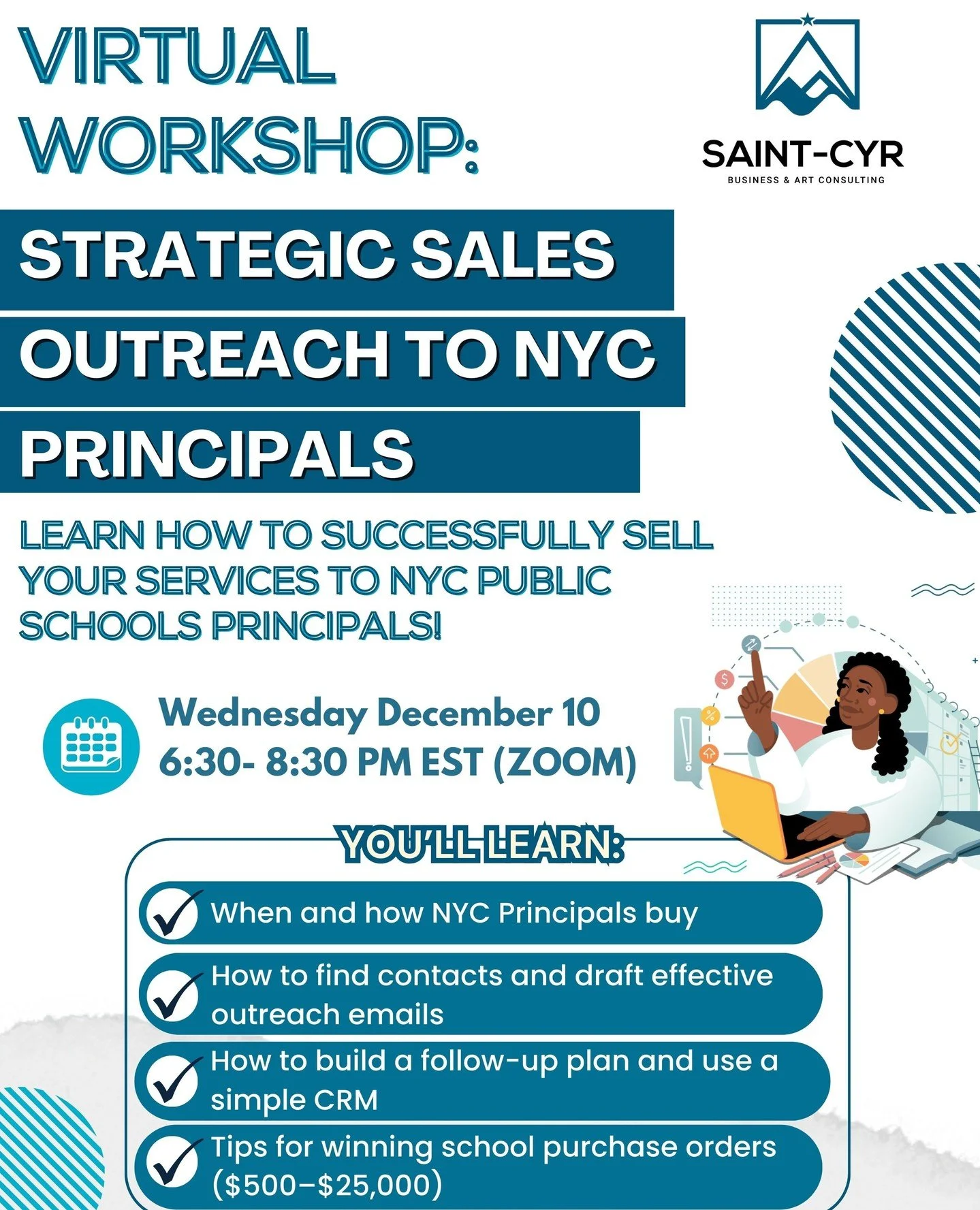 🚀 Ready to break into the NYC school market? Join us for &ldquo;Strategic Sales Outreach to NYC Principals&rdquo; : a powerful session designed to help vendors and service providers connect effectively with school leaders.⁠
⁠
🎯 Learn proven outreac