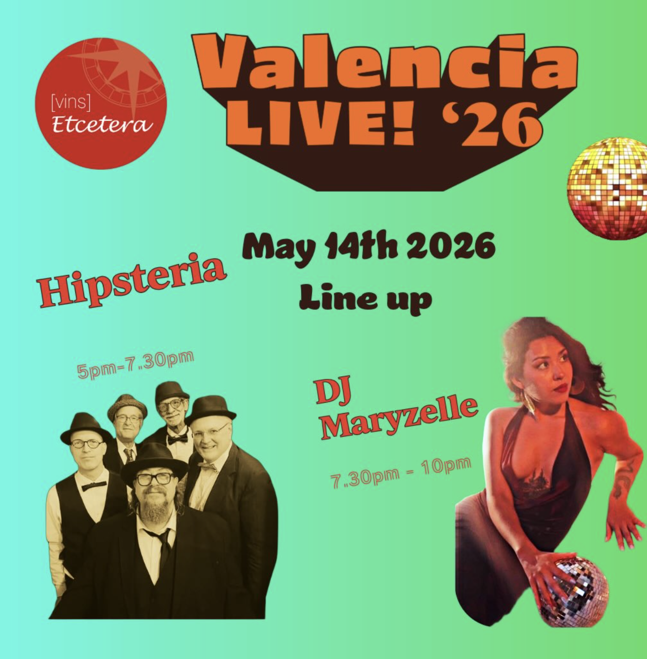 Hipsteria &amp; DJ Maryzelle at Etcetera Wine Bar