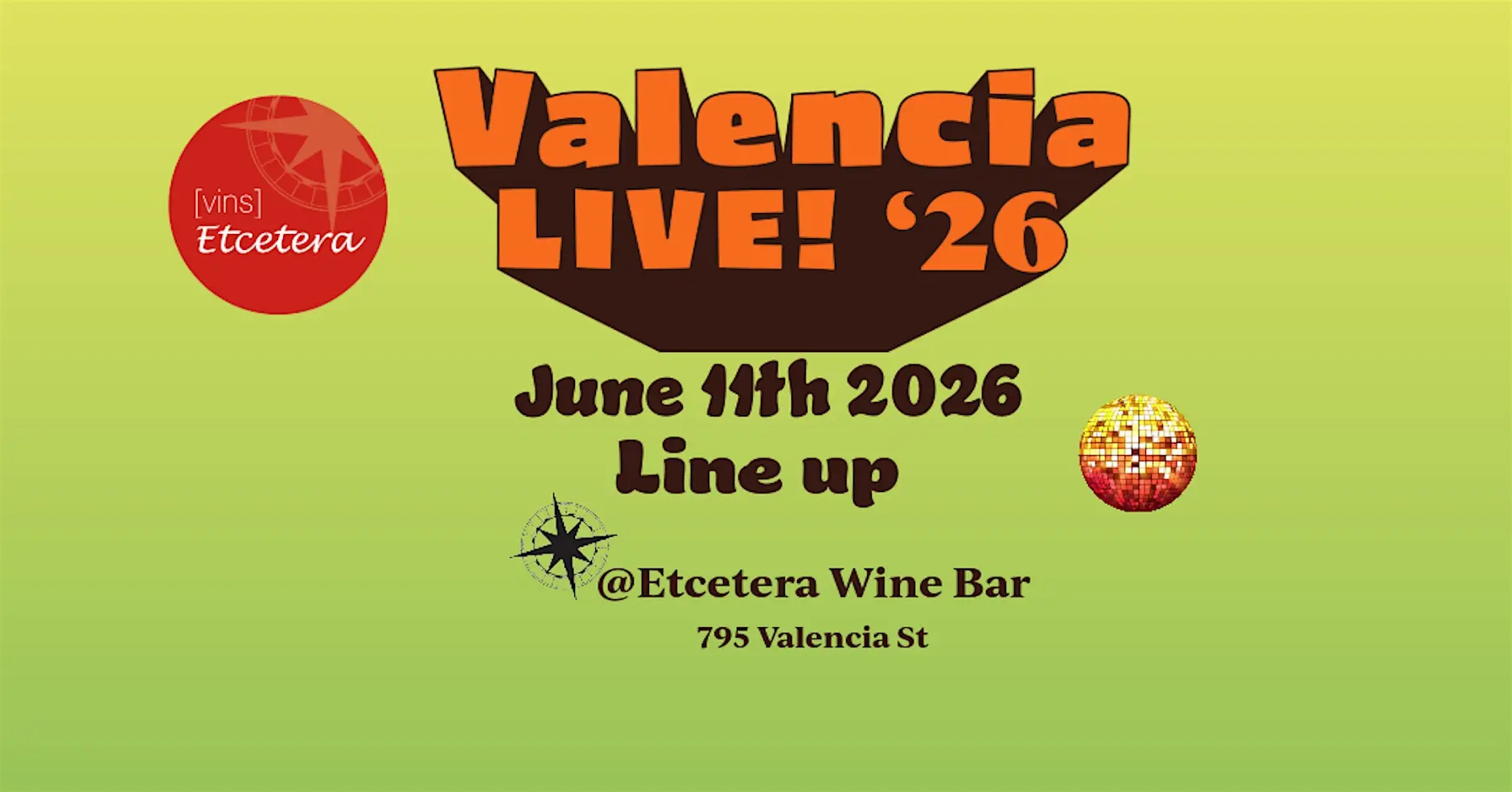 Valencia Live! @ Etcetera Wine Bar