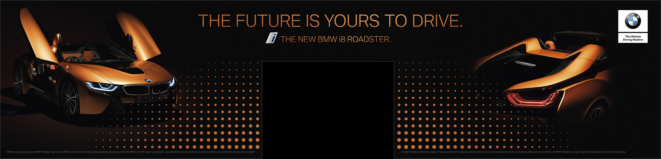 BMW i8 Roadster Heathrow Sofitel entrance advertising