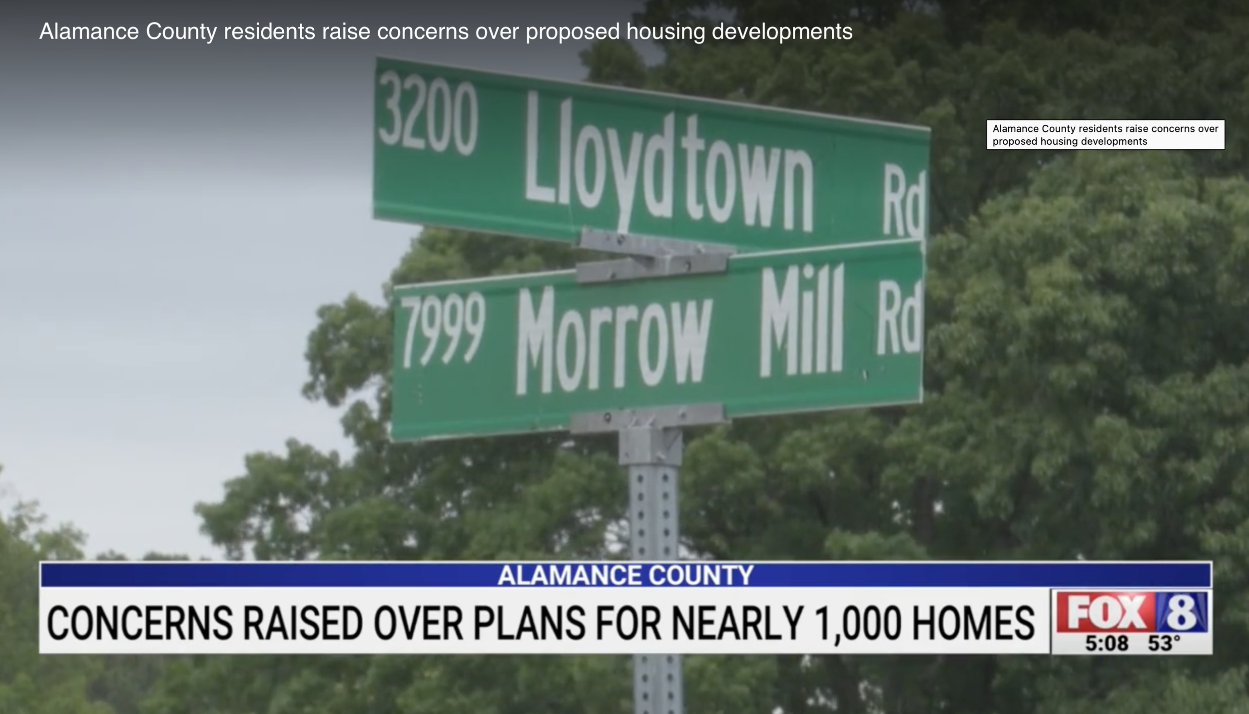 Rural Development? Nearly 1,000 Homes Proposed Near Morrow Mill and Austin Quarter Roads: Here's What It Would Mean For Water Quality
