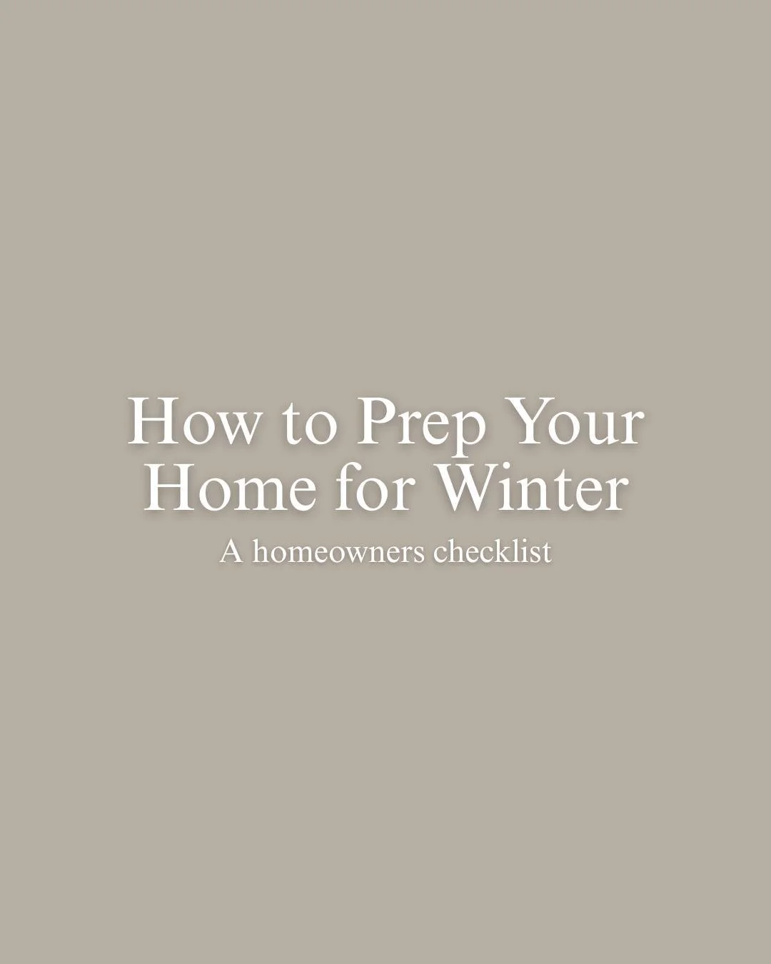 A little preparation goes a long way toward keeping your home warm and worry-free this winter. Here&rsquo;s your quick homeowner checklist!
.
.
.
.
.
#WinterPrep #HomeownerTips #HomeMaintenance #ColdWeatherReady #HomeCare #HomeImprovement #CozyHome #
