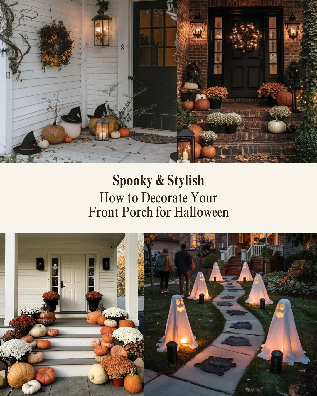 A few pumpkins, some warm lights, and a touch of creativity &mdash; that&rsquo;s all it takes to turn your porch into a Halloween dream! 

Here&rsquo;s a little inspiration to help you add the final festive touches before the trick-or-treaters arrive