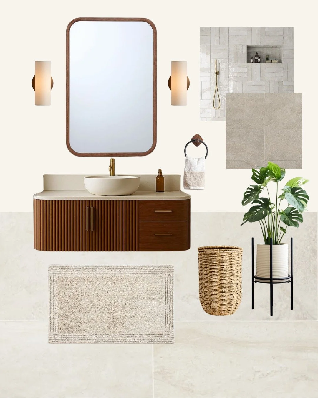 Soft textures, calming tones, and a space designed to help you unwind &mdash; because the freshest starts and the best spring resets always begin at home 🌸🤍

#dreambathroom #spabath #homebuilding #homedesign #houseconstruction