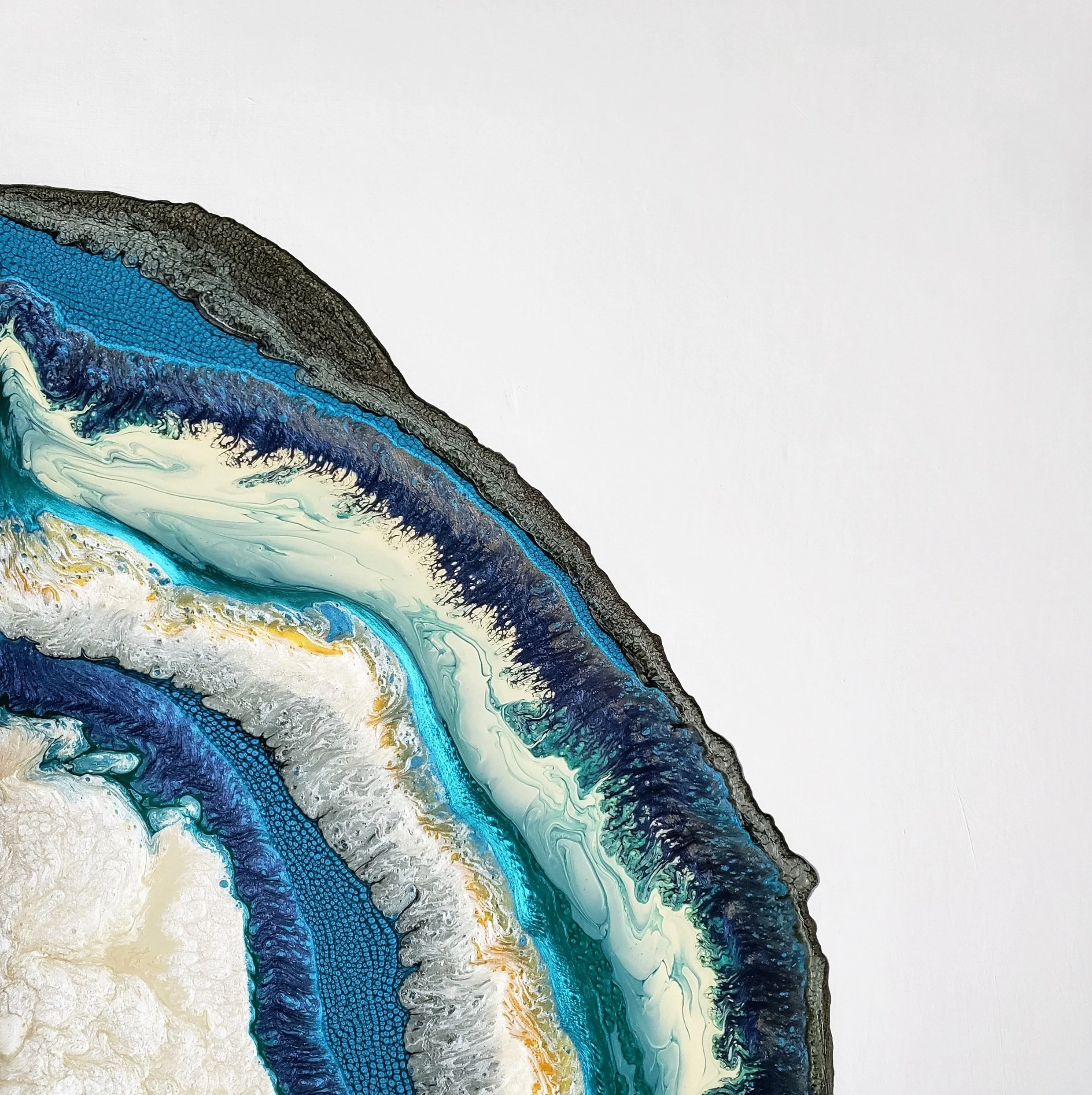 Blue Geode Painting