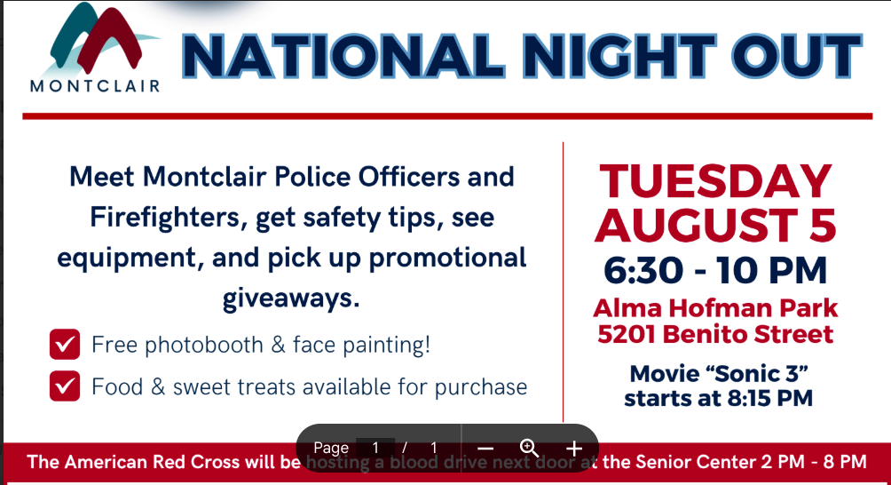 Free Face Painting & Balloons @National Night Out Montclair
