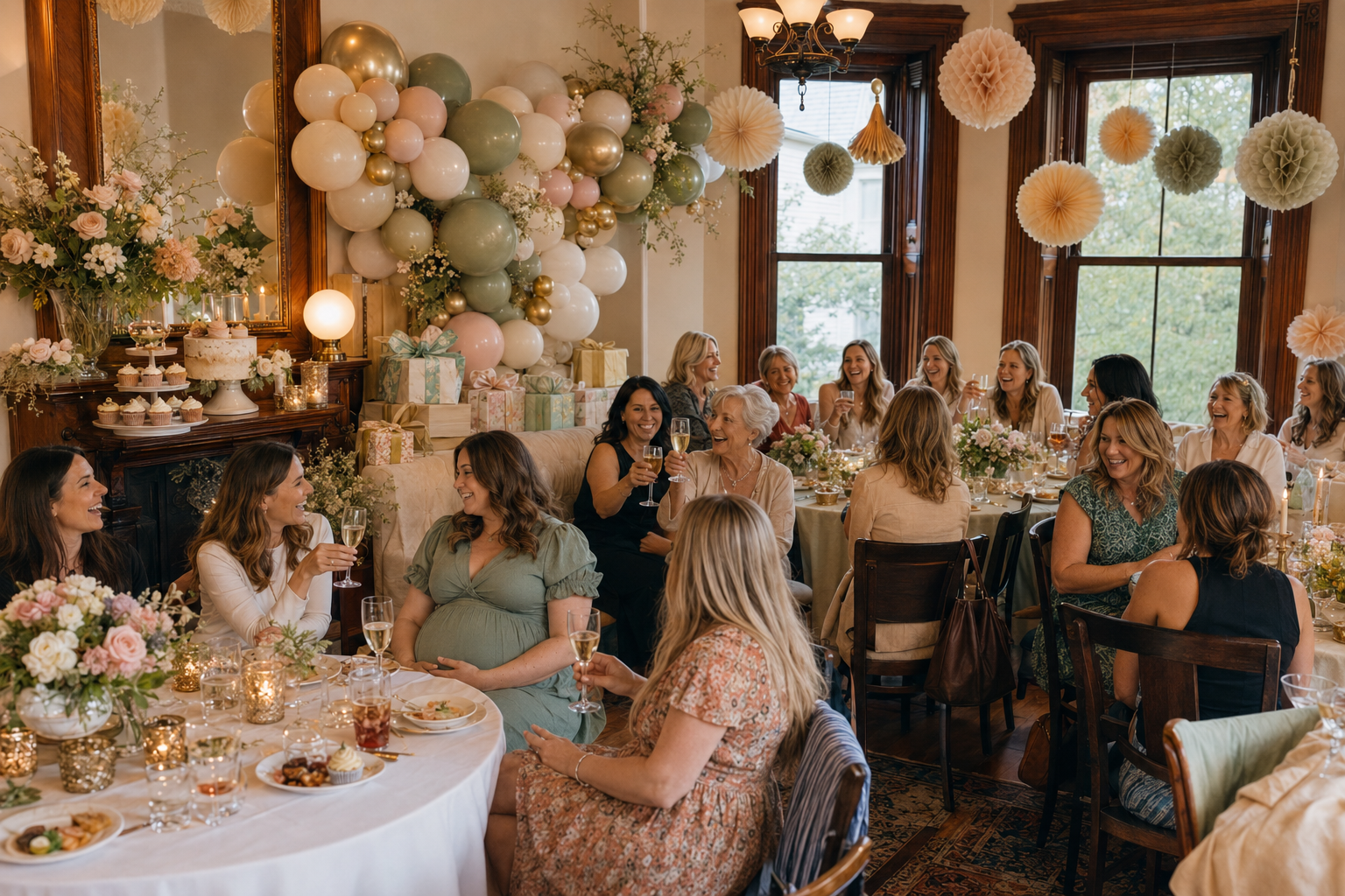 Blonde girl sitting at table with cake on a plate 