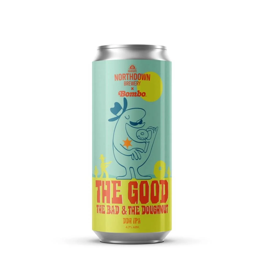 And just like that, with &lsquo;The Good, the Bad, and the Doughnut&rsquo;, the @northdownbrewery x @bombodoughnuts Clint Yeastwood trilogy is complete.

Inspired by the lemon zest in Bombo&rsquo;s dough, this Double Dry Hopped IPA is a citrusy, smoo