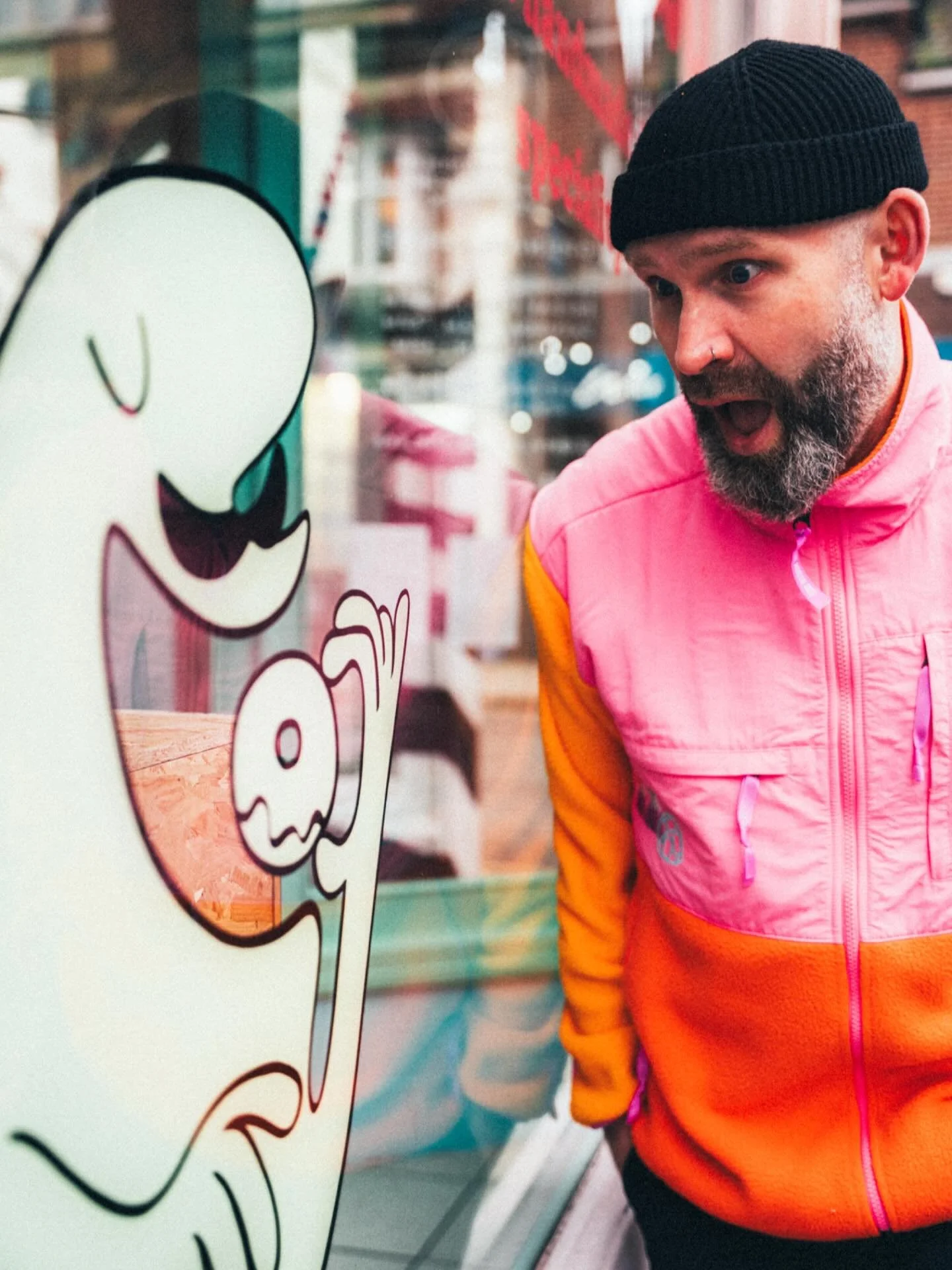 How excited are you about the relaunch, Gareth? This excited.

Not long now.

Also, genuinely considering changing my name to Joey Doughnuts.

#Margate #Folkestone #doughnuts #relaunch #joeydoughnuts