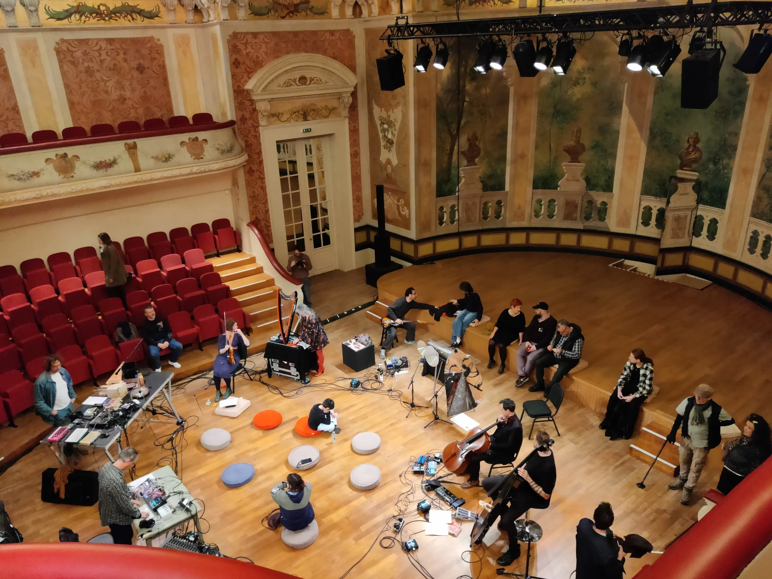 Eddie Ruscha with Tarek Atui, Nicolas Becker, Quentin Sirjac, and more; performance at TANDEM scéne nationale, Arras, France; 2025
