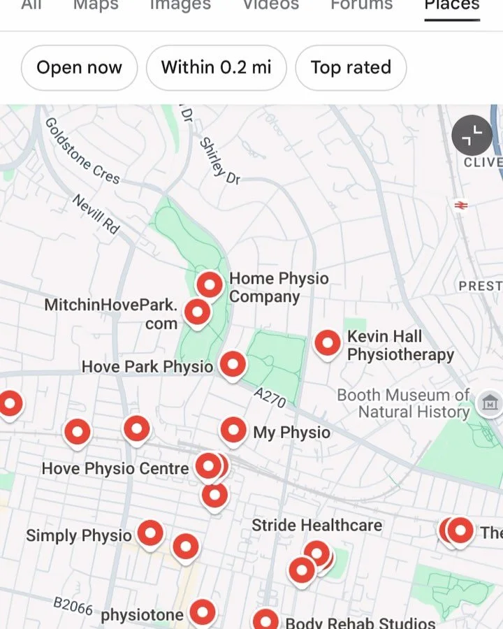 We are finally up on Google! 

After multiple failed attempts to verify Pace Physio on Google (🤬bots!) we are finally showing on Google maps. 

Swipe to see the lovely commute through the park to get to our clinic. 

As the days get longer and the s