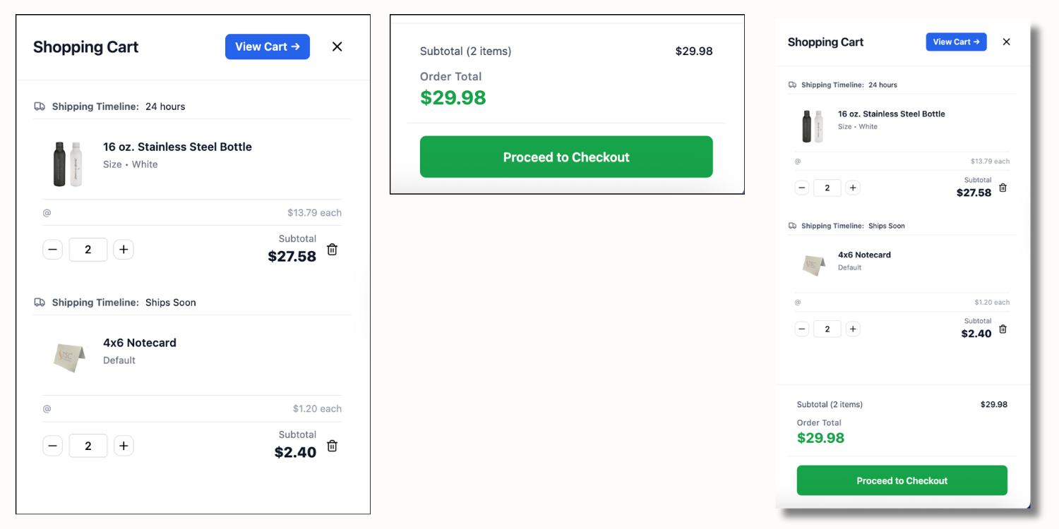 Mini Cart Enhancements