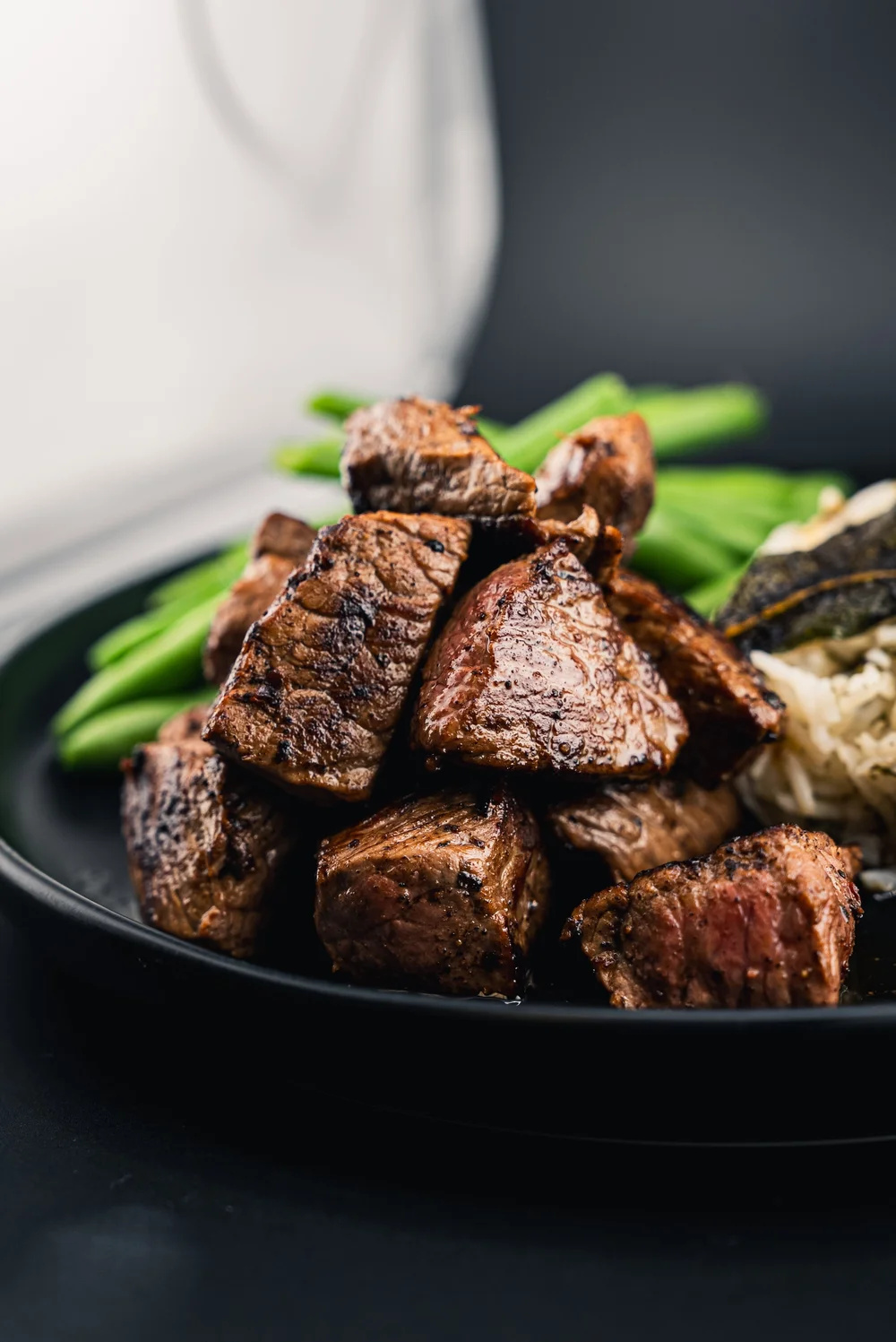 Coalition Kitchen steak bites meal prep with green beans and rice in Raleigh
