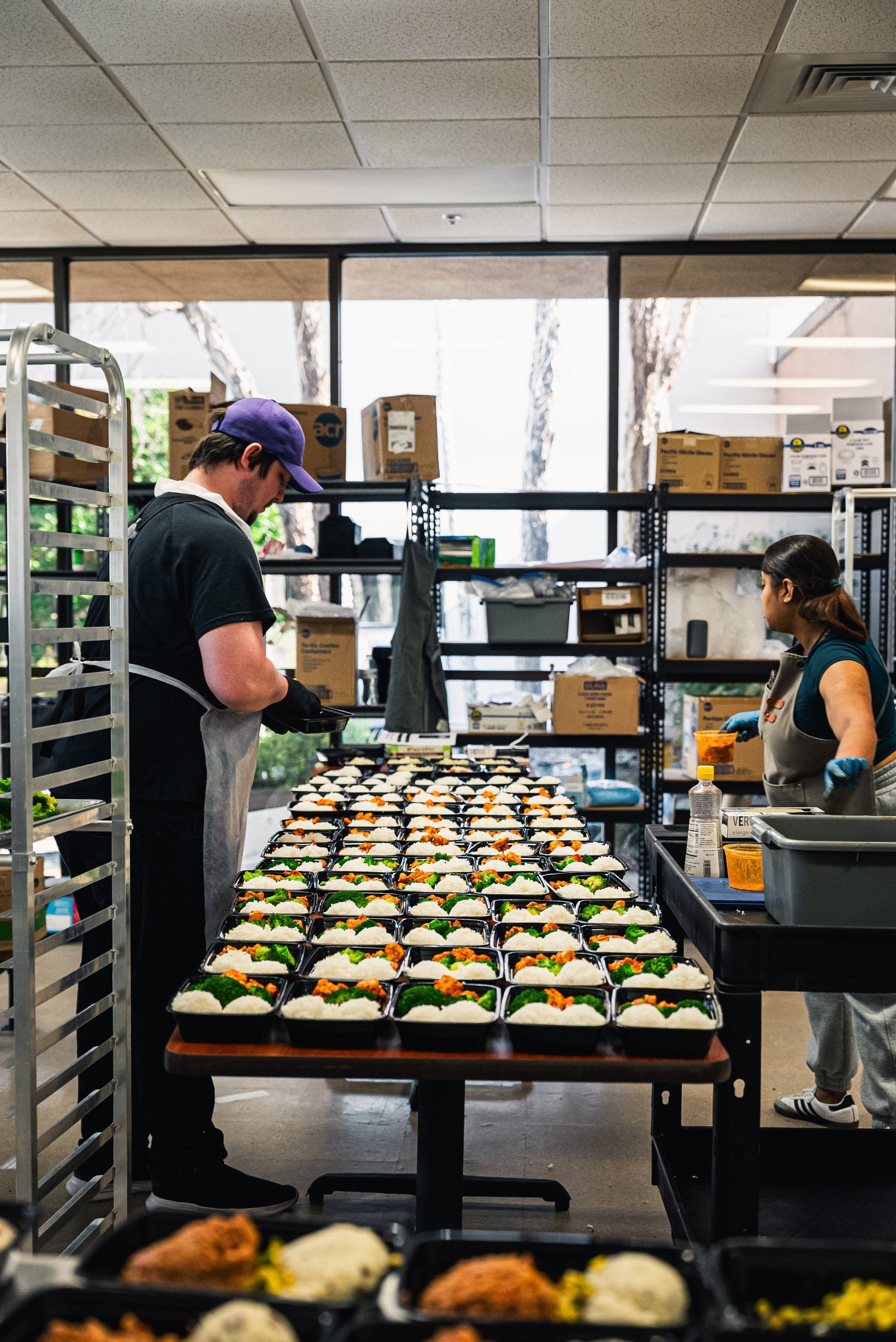 Coalition Kitchen catering preparation in Raleigh, NC