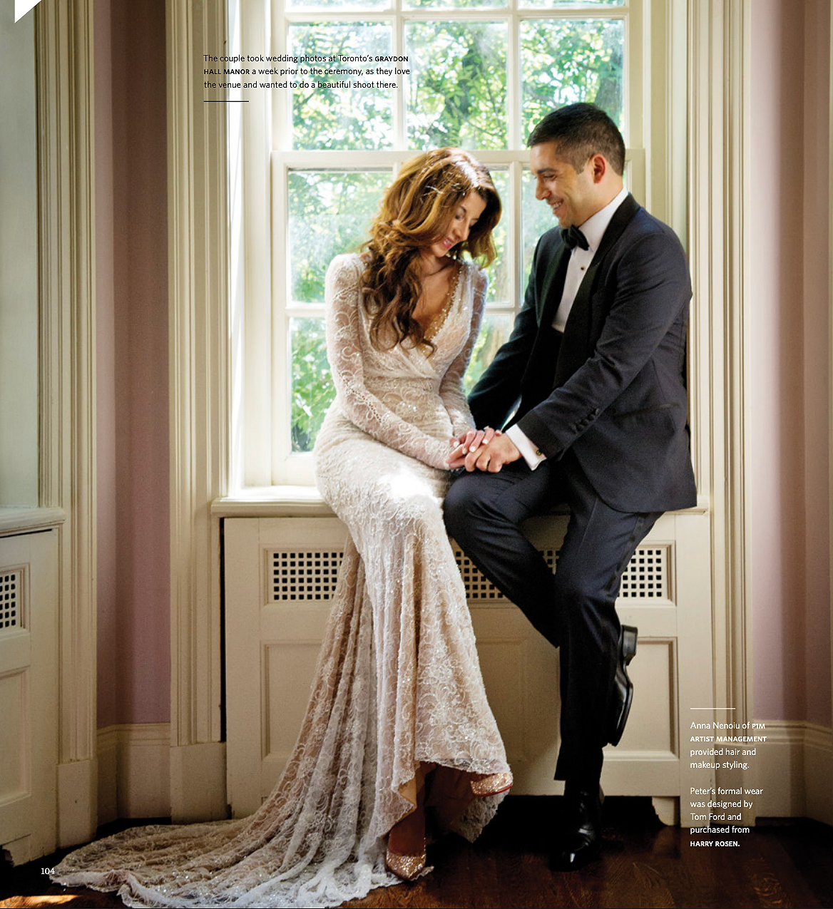 WedLuxe editorial wedding, bridal hair and makeup by Anna Nenoiu