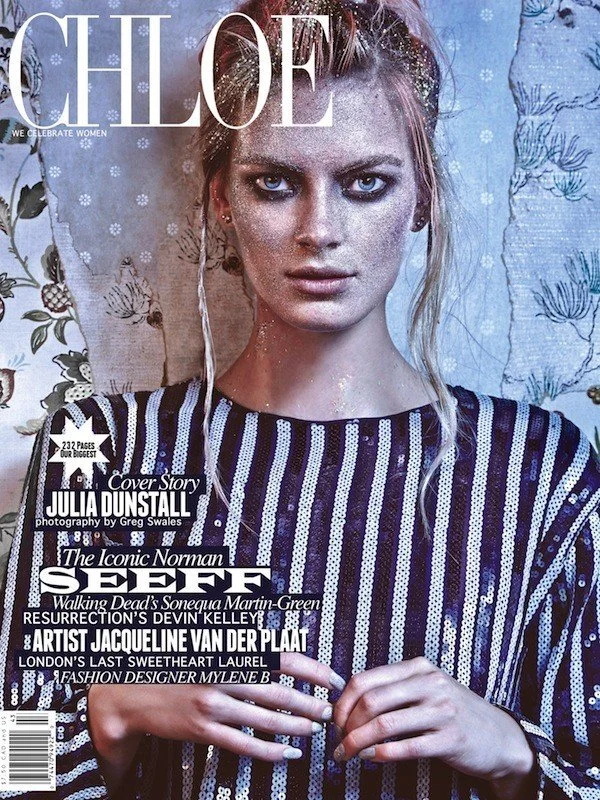 Chloe magazine cover featuring makeup and hair by Anna Nenoiu