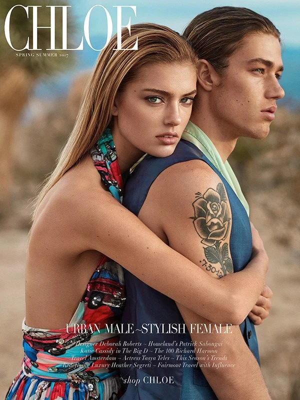 Chloe Magazine cover, hair and makeup by Anna Nenoiu