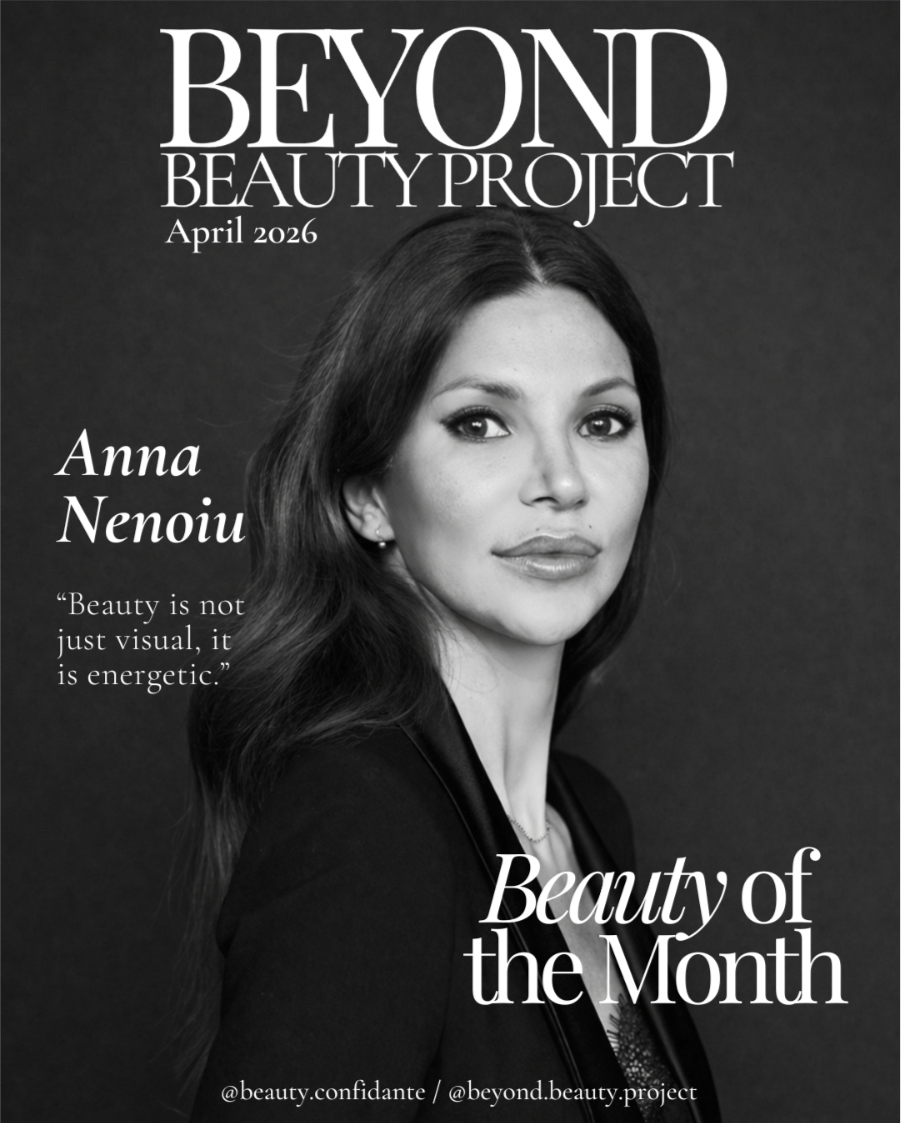Anna Nenoiu founder of The Beauty Confidante and Celebrity Makeup Artist featured on cover of Beyond Beauty Project