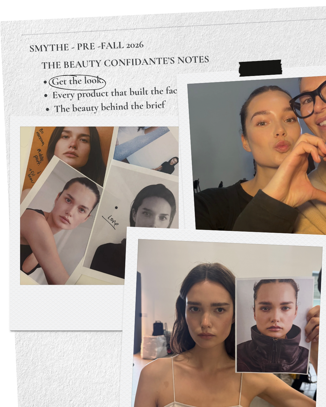 on set moodboard, and photshoot behind the scenes, Anna Nenoiu