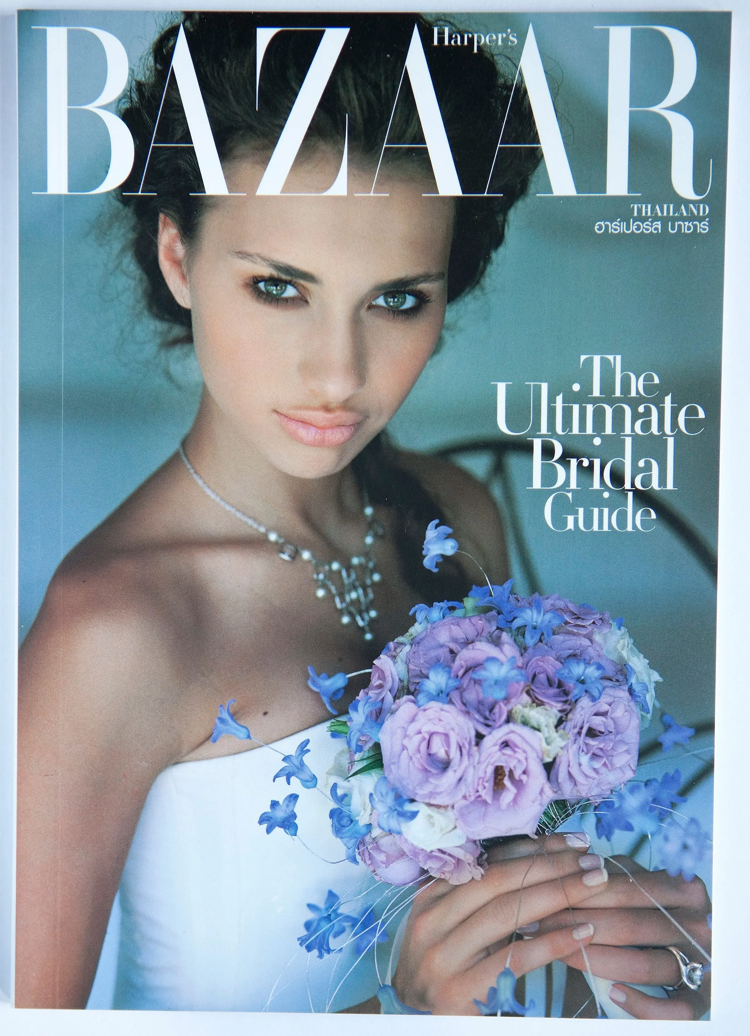 Harper's Bazaar Thailand bridal cover, hair and makeup by Anna Nenoiu