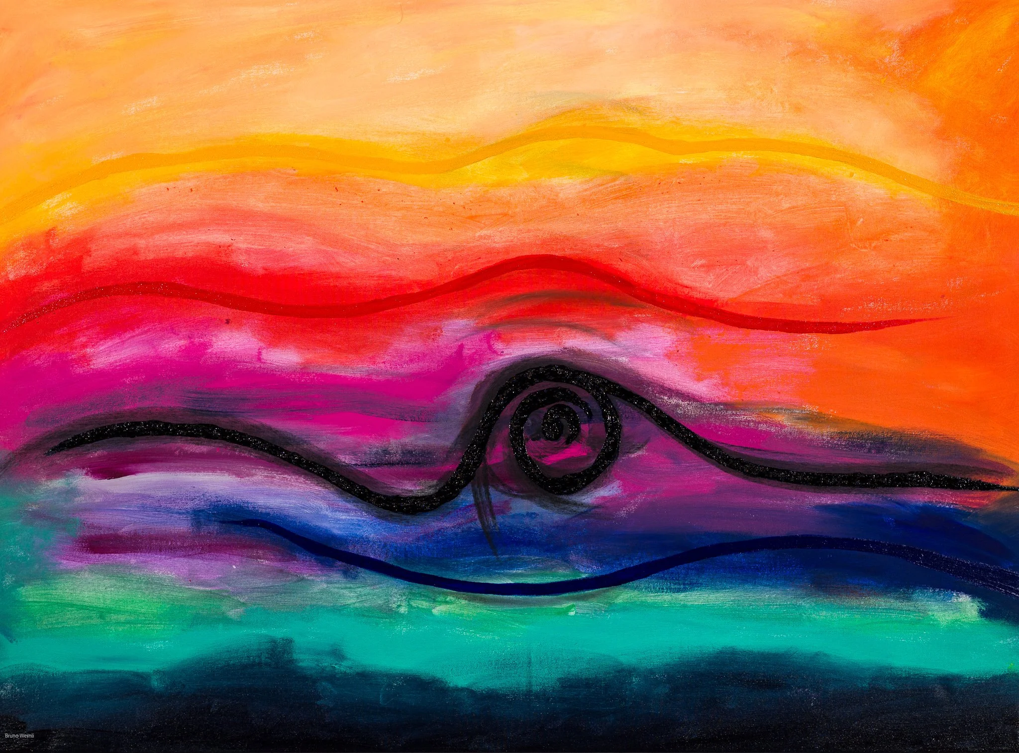 592, 2025, Acrylic on canvas, 145 x 107 x 2 cm / 57 x 42 x 1 in