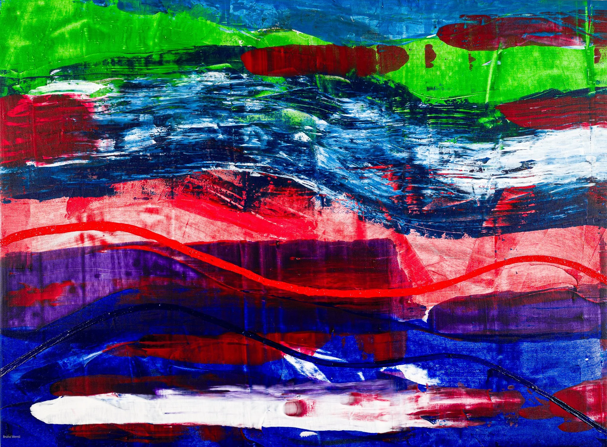 591, 2025, Acrylic on canvas, 145 x 107 x 2 cm / 57 x 42 x 1 in