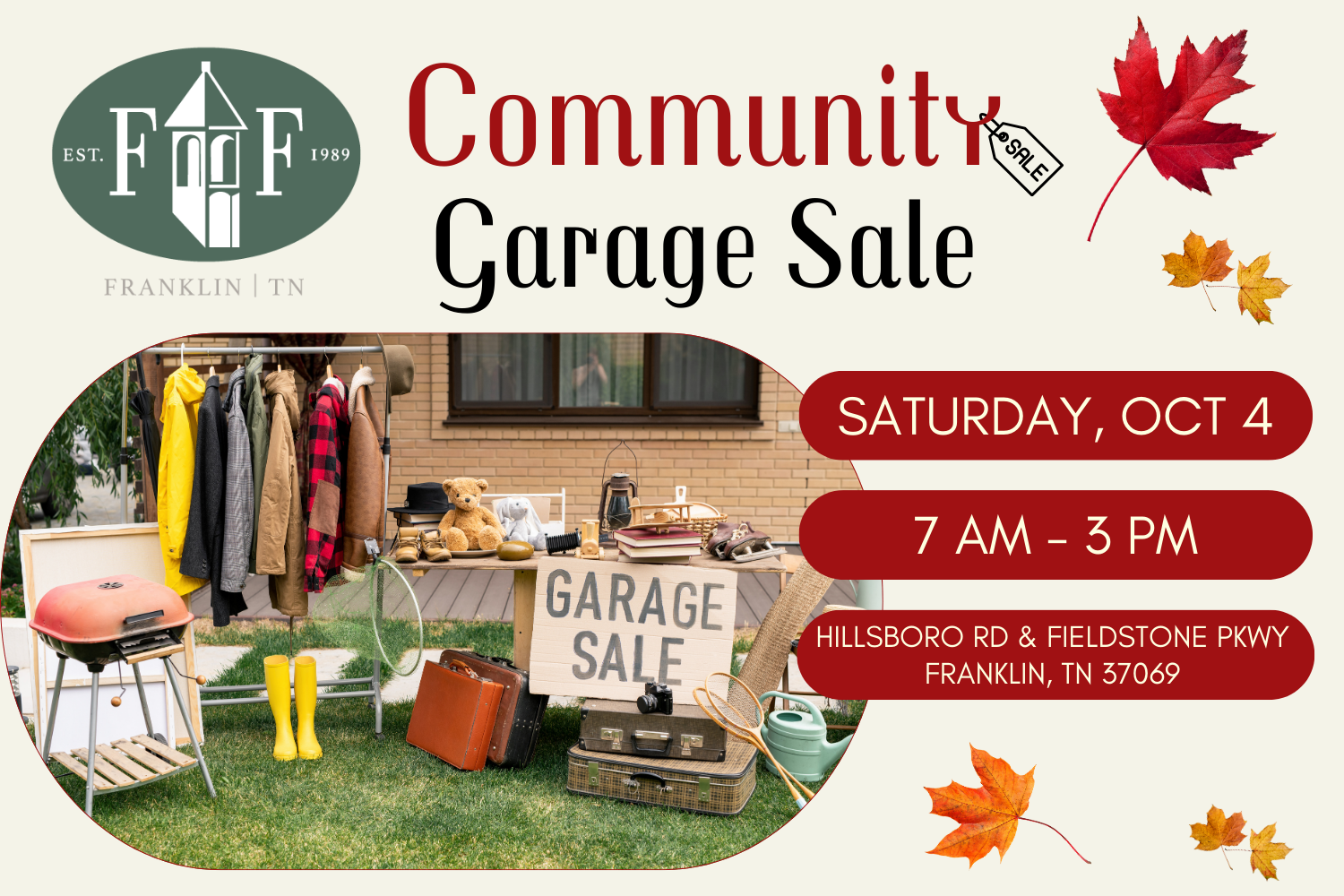Fall Community Garage Sale