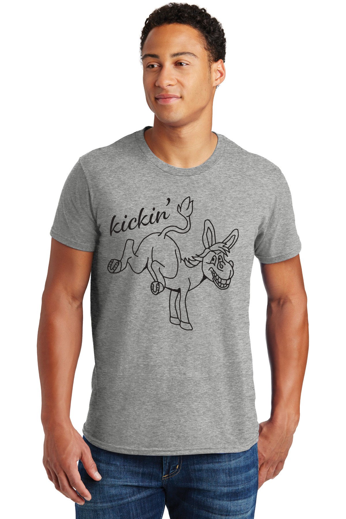 Poker T-Shirt Kickin (Gray)