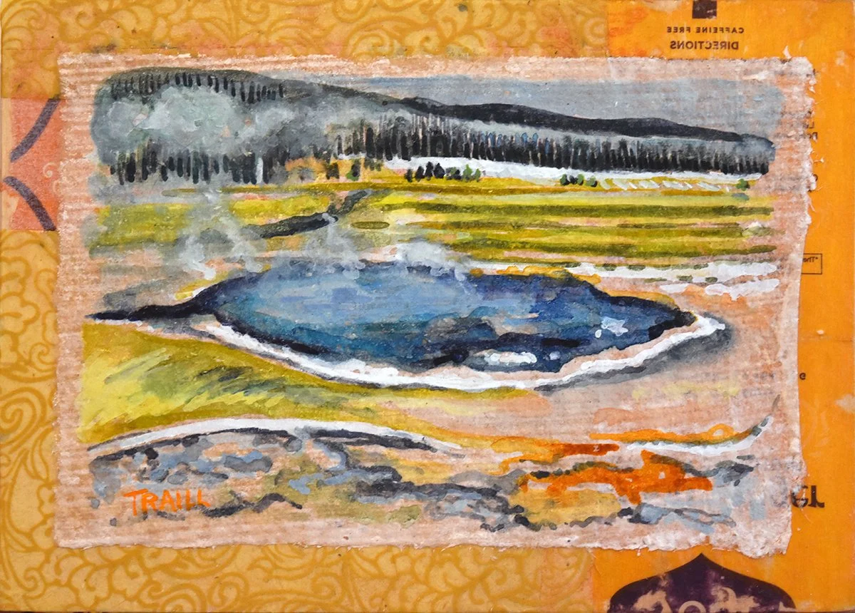 Ginger Thermal, Mixed Media, 7" x 5"
