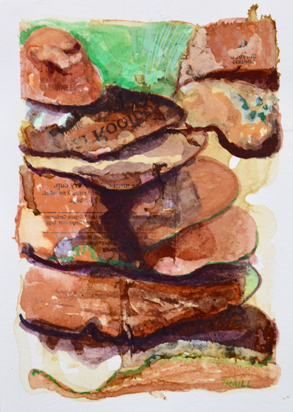 Cairn Chai, Mixed Media, 5" x 7"