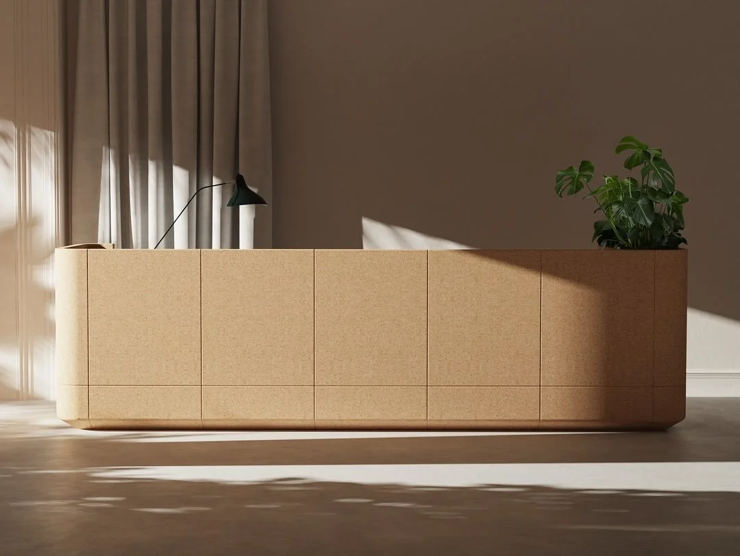 INTRODUCING THE SUBER DESK// A NEW ADDITION TO THE ISOMI CORK COLLECTION ♻️🍃🪾 

We&rsquo;re excited to unveil the Suber Desk - a considered workspace crafted from recycled cork and designed to bring warmth, tactility and circular thinking into cont