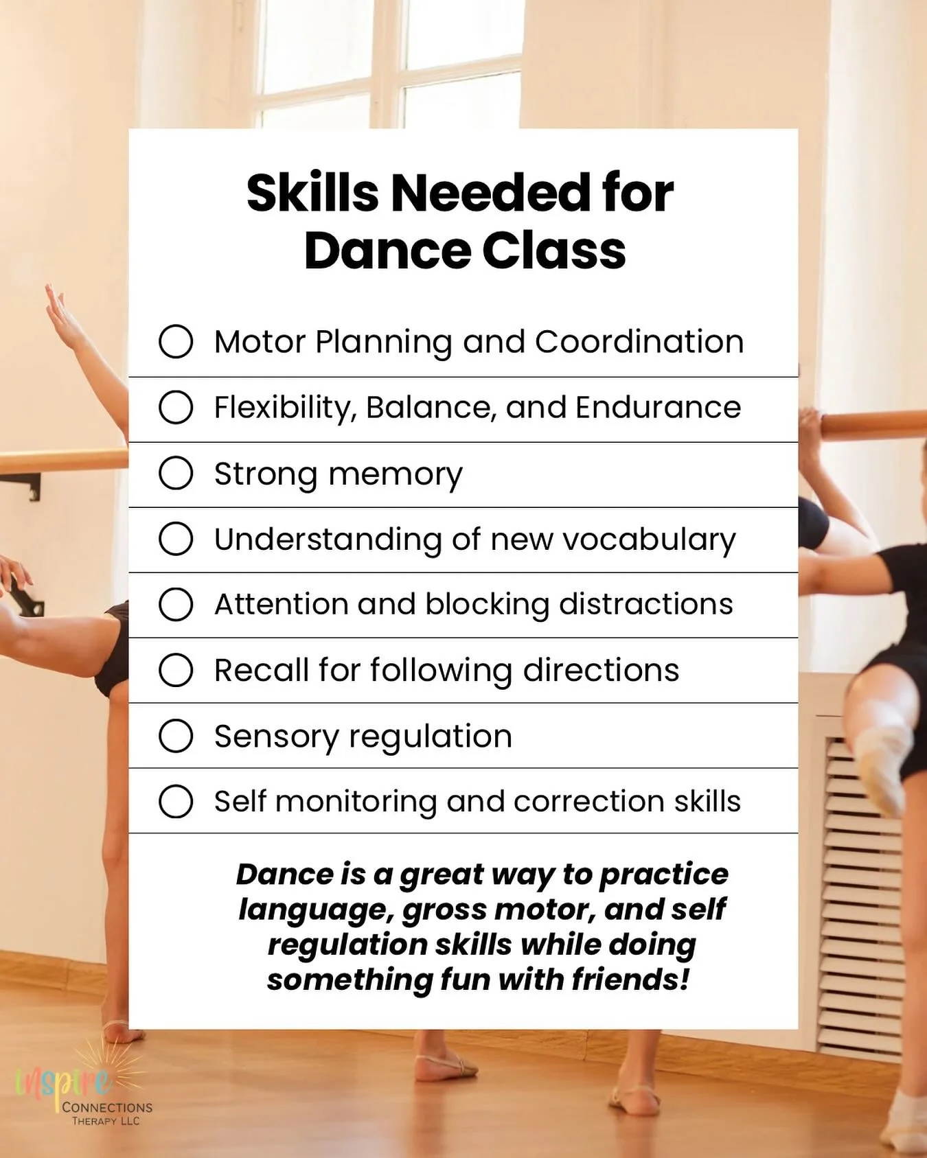 👯&zwj;♀️🩰👯 Let&rsquo;s talk about dance! 

This afternoon I have the pleasure of speaking with @hc_ballet about ideas to support their neurodivergent dancers and increase success for all their kids! 

I&rsquo;m so excited to share how the strategi