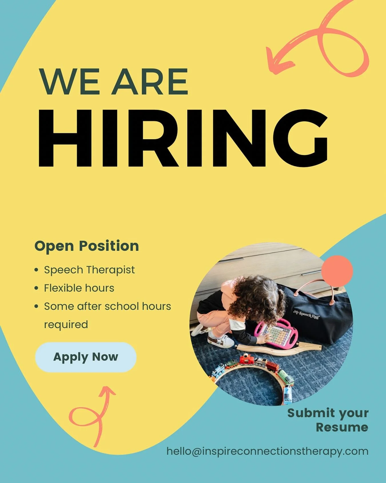 We are looking for an SLP to join our team! 

Join a dedicated and close knit multi-disciplinary team! We are looking for an SLP who loves working with kids, is a great critical thinker, and is a Neurodiversity affirming therapist! 

We have part tim
