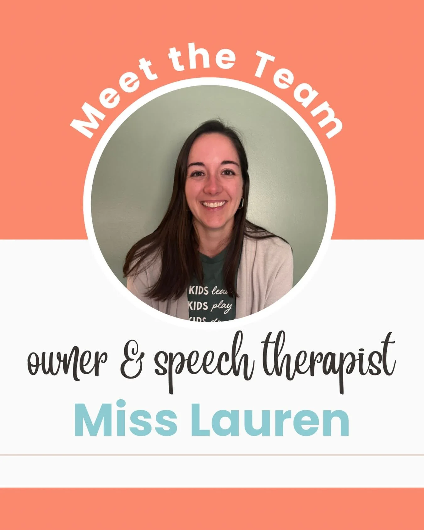 👋🏼 hello! 

If you haven&rsquo;t already, meet Miss Lauren! She is the owner of Inspire Connections Therapy. 

🗂️When you see her at the office, she is likely doing ALL the things (answering emails, answering phone calls, billing, scheduling, supe