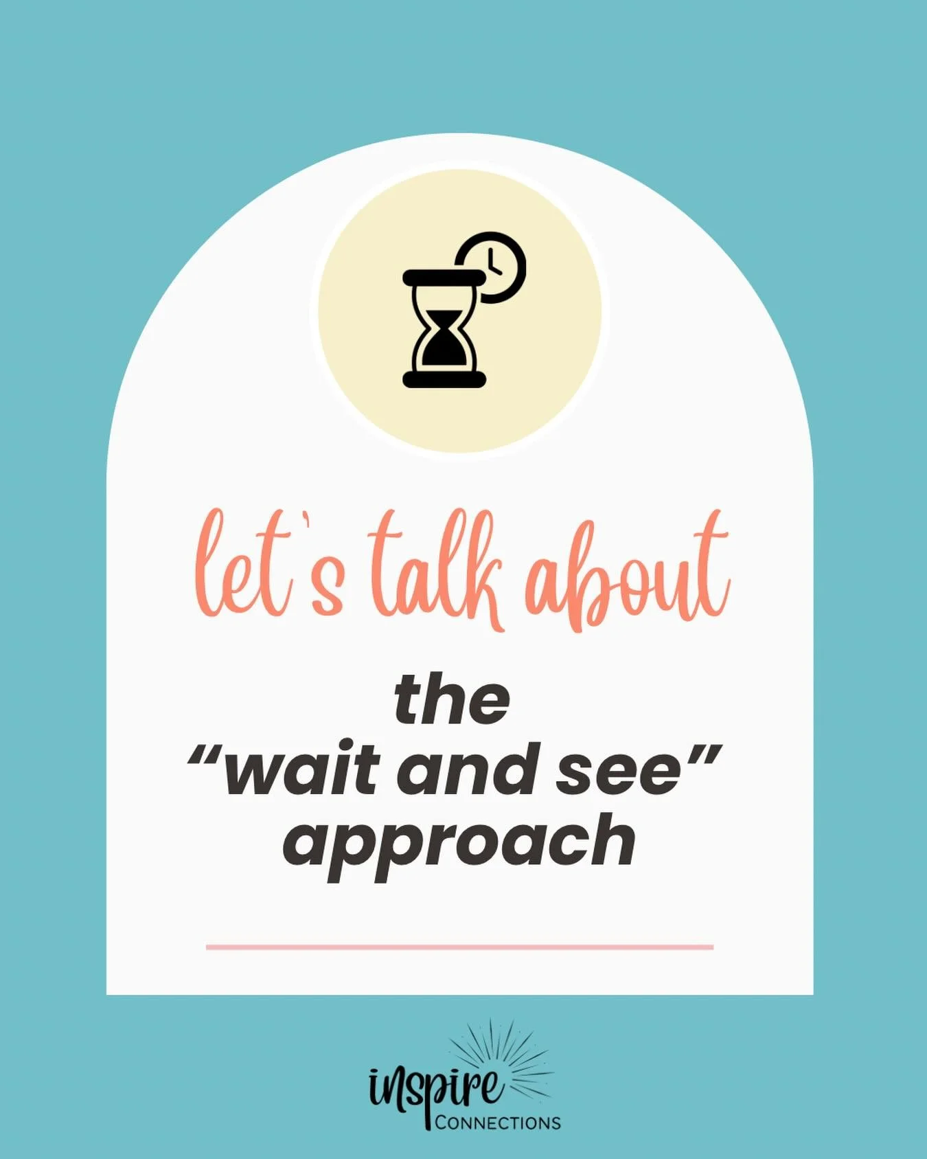 ⏰ wait and see 

Have you ever expressed a concern about your child&rsquo;s development and a well meaning professional or family member said &ldquo;you should just want and see&rdquo;? 

Kids develop at all different rates and sometimes with a littl