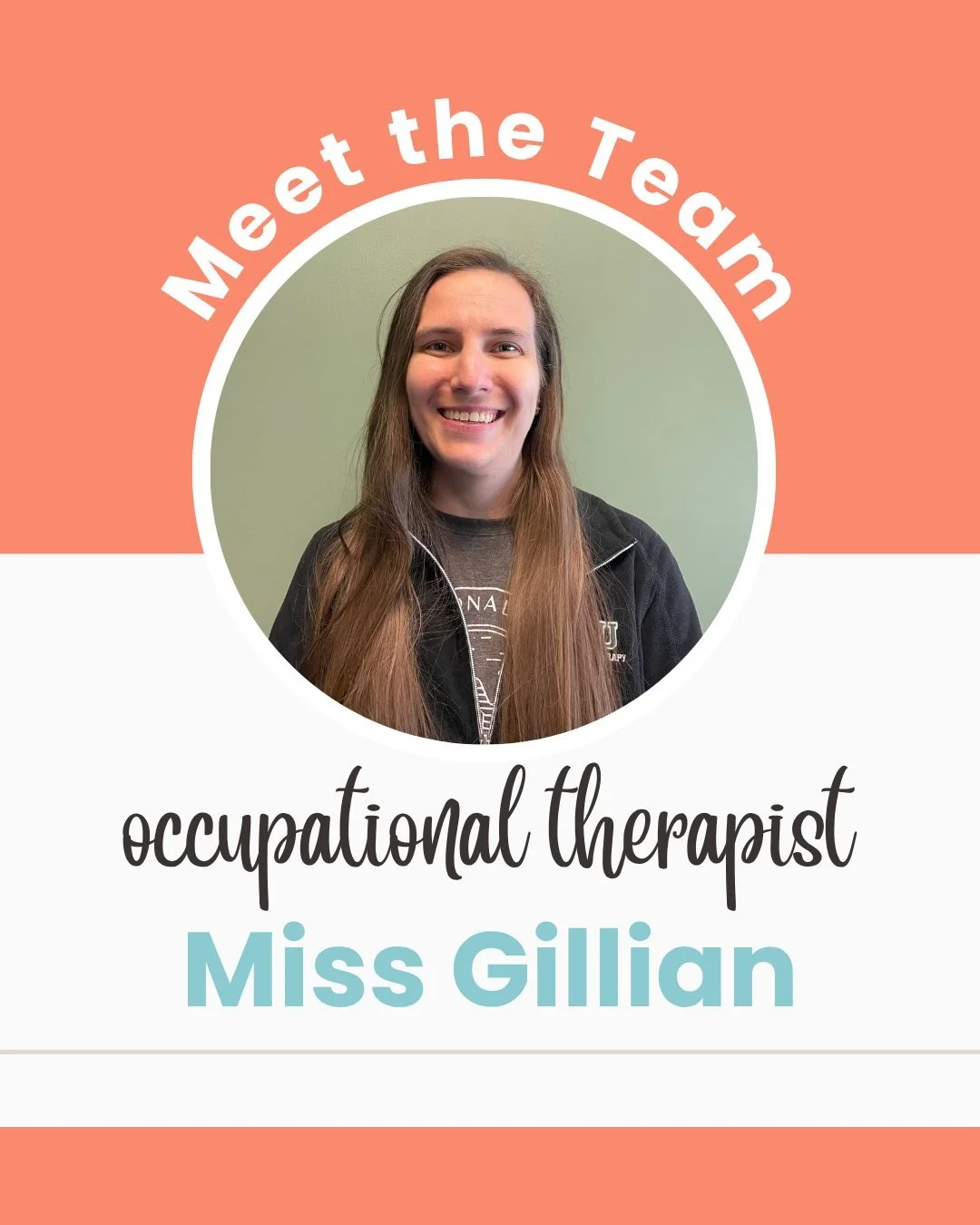 Meet Miss Gillian! The newest member of the Inspire Connections Therapy team.

🗂️When you see her at the office, she will be doing all things occupational therapy! She jumps right in with the kids meeting them where they are at and having fun. 

🏠W
