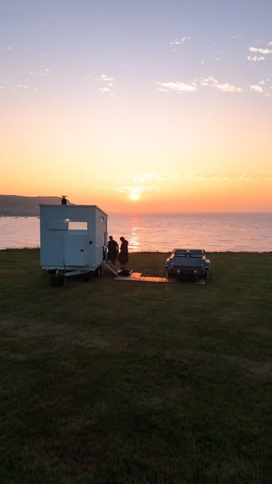 Come and enjoy a traditional wood fired sauna whilst soaking in the sights of Cardigan Bay.
Open 7 days a week through the holidays at Llangrannog and New Quay.