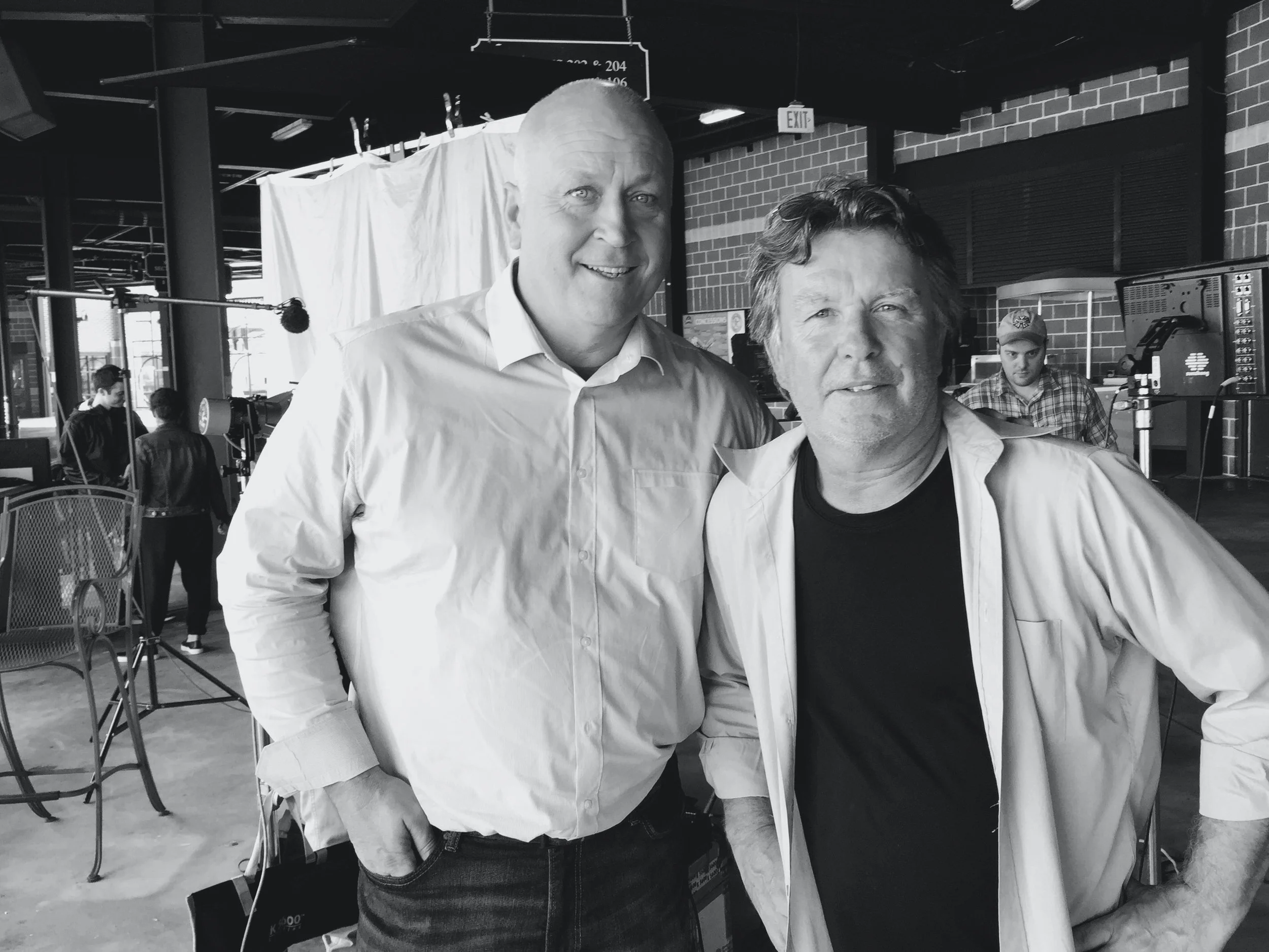 Cal Ripken, along with Director Paul Dougherty in Aberdeen, Maryland.