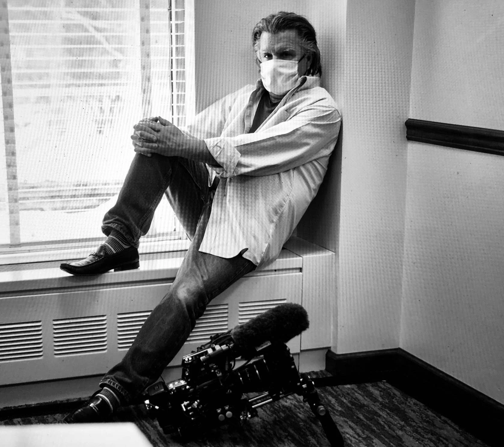 Paul Dougherty on a break during a shoot in 2020