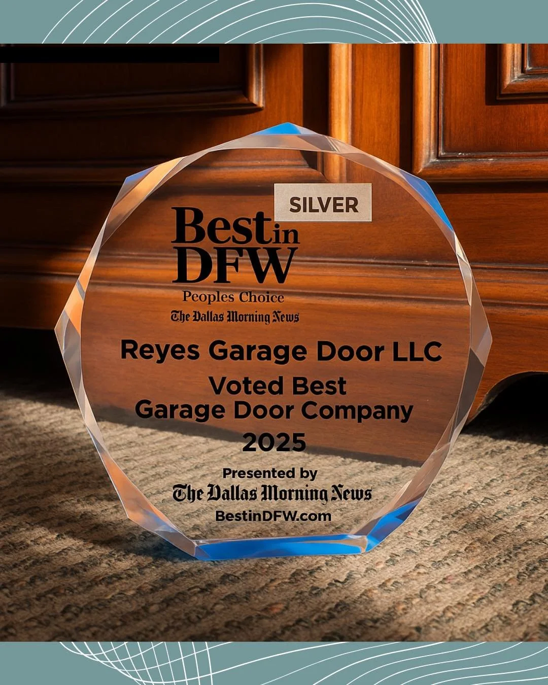 We&rsquo;re feeling extra thankful today! 🥈🥈

We&rsquo;re proud to share that Reyes Garage Door LLC has been recognized as the Silver Winner for Best Garage Door Company in DFW 2025 by The Dallas Morning News! 🙌📰

Check it out here ➡️ https://www