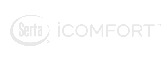 Serta iComfort logo on a black background.
