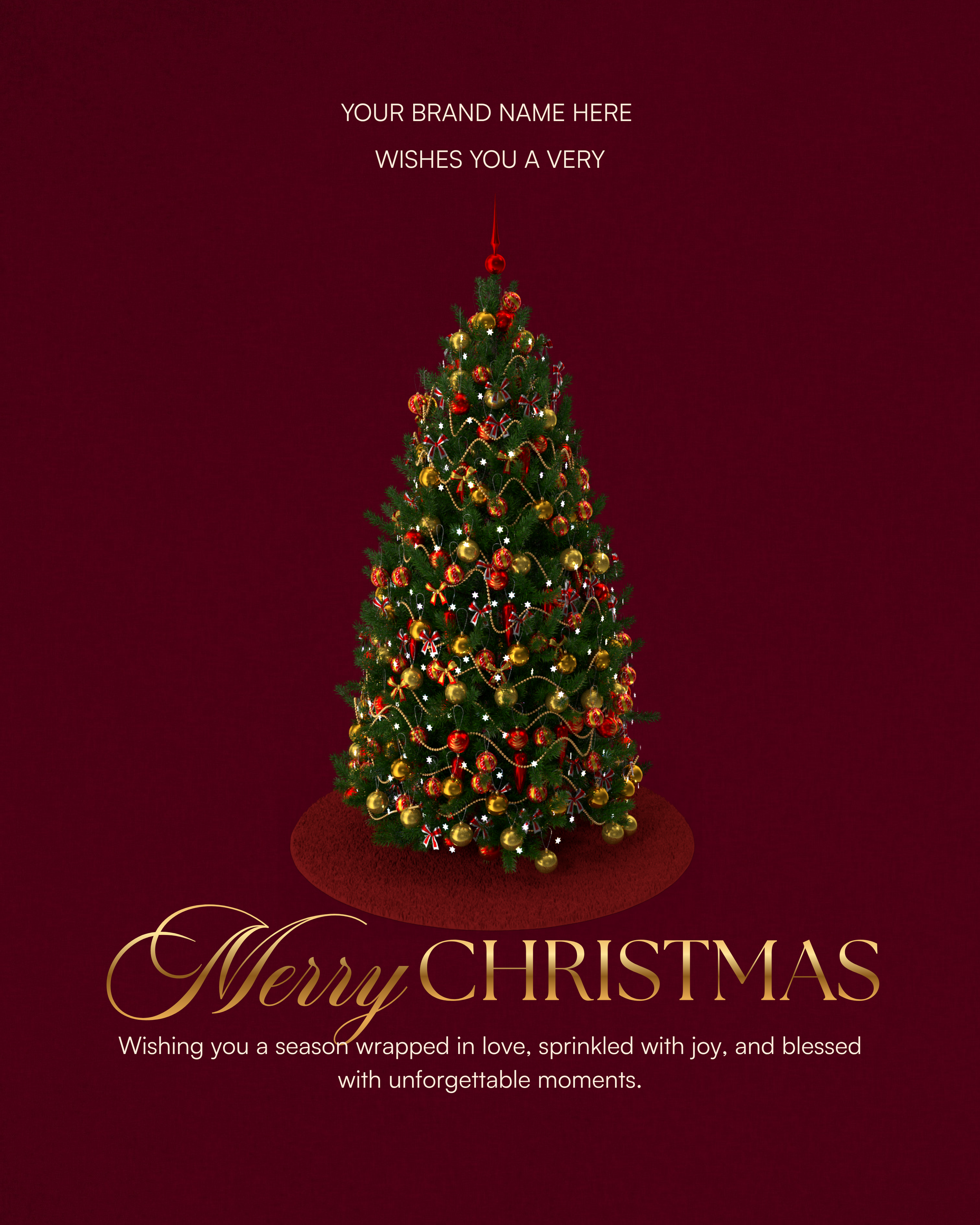 Classic Christmas Card (Template)