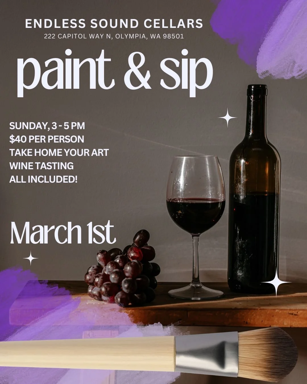 Endless Sound Cellars | Paint-and-Sip