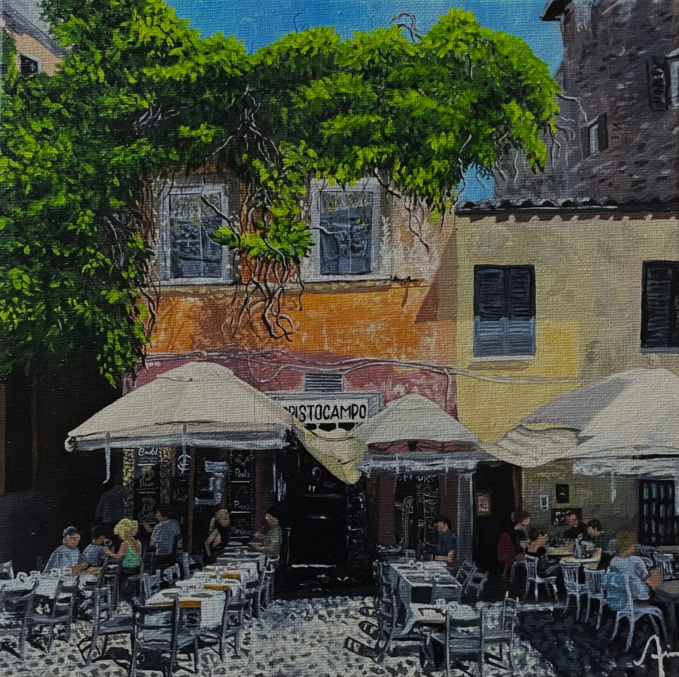 SOLD - "The Columns Across the Street"